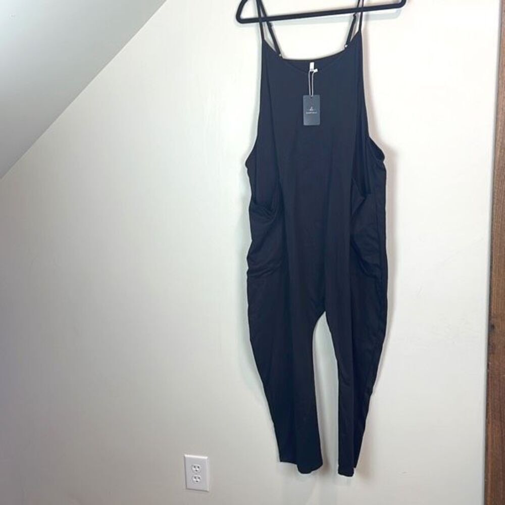 DEEP SELF NWT Women's Loose Casual V Neck Sleeveless Jumpsuits Adjustable Spaghe